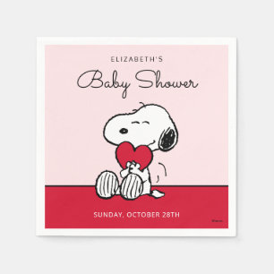 Snoopy Little Sweetheart Baby Shower Napkins