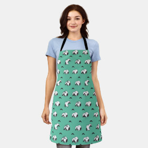 Snoopy Moustaches & Teal Pattern Apron