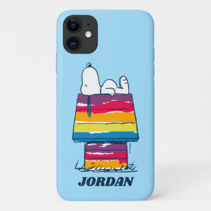 Snoopy   Rainbow Dog House iPhone 11 Case