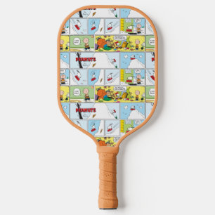 Snoopy Sled Riding Food Dish Pickleball Paddle
