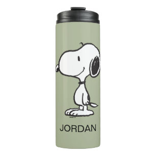 Snoopy Smile Giggle Laugh Add Your Name Thermal Tumbler