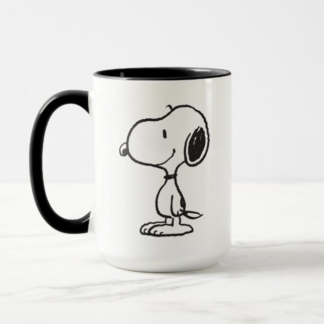 Snoopy Smile Giggle Laugh Mug (Left)