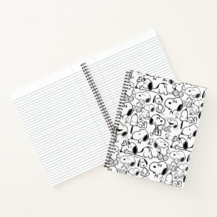 Snoopy Smile Giggle Laugh Pattern Notebook