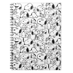 Snoopy Smile Giggle Laugh Pattern Notebook