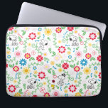 Snoopy So Sweet Flower Pattern Laptop Sleeve<br><div class="desc">Take a look at this super cute design featuring Snoopy in a bright,  floral garden pattern.</div>