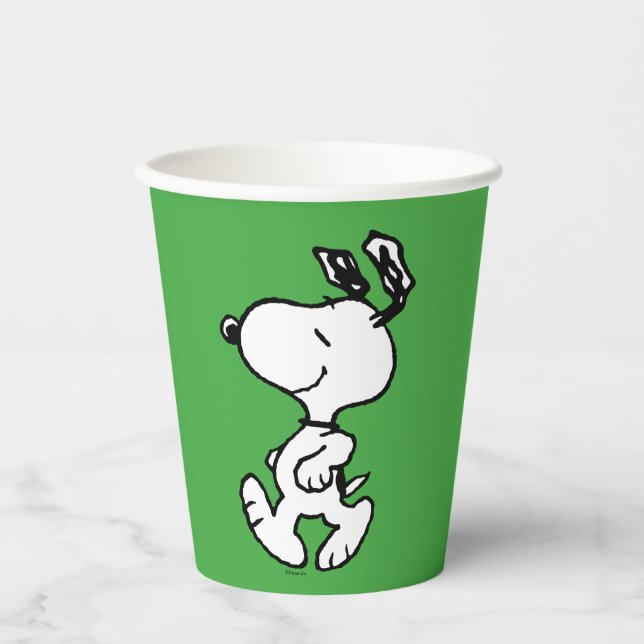Snoopy So Sweet Flower Pattern Paper Cups (Front)