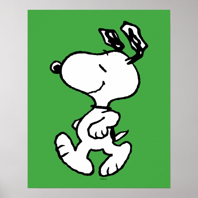 Snoopy So Sweet Flower Pattern Poster (Front)