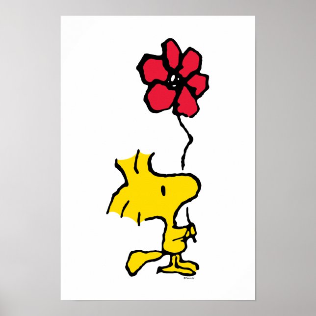 Snoopy So Sweet Flower Pattern Poster (Front)