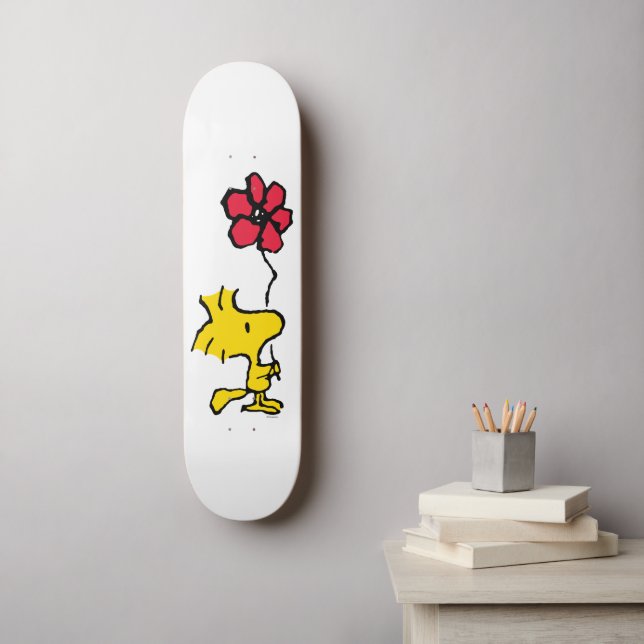Snoopy So Sweet Flower Pattern Skateboard (Wall Art)