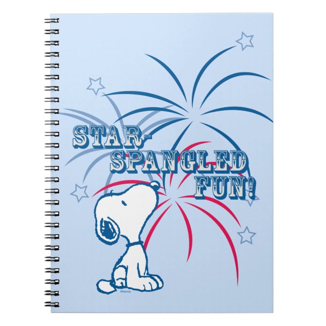 Snoopy Star Spangled Fun Notebook (Front)