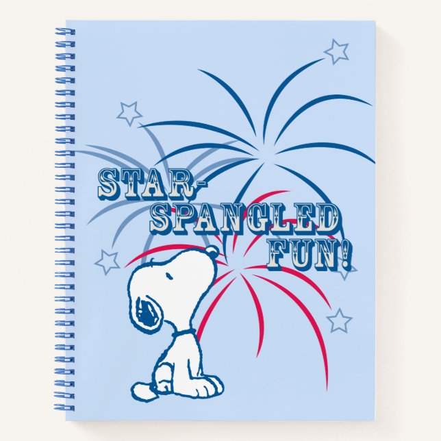 Snoopy Star Spangled Fun Notebook (Front)