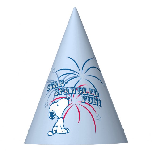 Snoopy Star Spangled Fun Party Hat (Front)