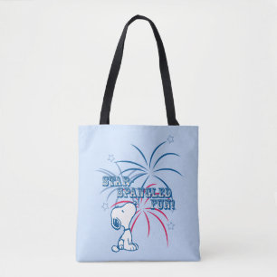 Snoopy Star Spangled Fun Tote Bag