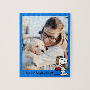 Snoopy The Flying Ace Add Your Photo Jigsaw Puzzle