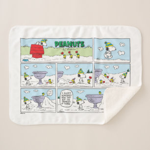 Snoopy & The Zamboni Crew Sherpa Blanket