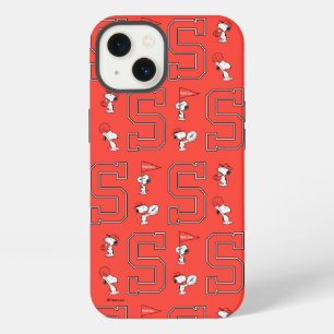 Snoopy Varsity Sports Pattern iPhone 13 Case