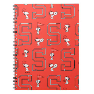 Snoopy Varsity Sports Pattern Notebook