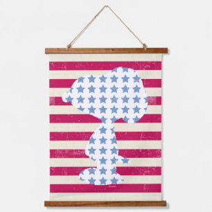 Snoopy Vintage Stars & Stripes Hanging Tapestry