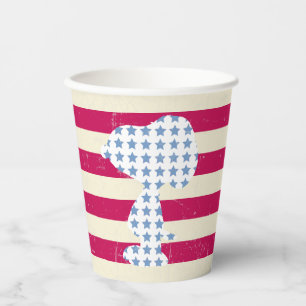 Snoopy Vintage Stars & Stripes Paper Cups