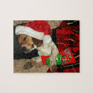 Snoopy waiting for Santa Christmas Puzzle