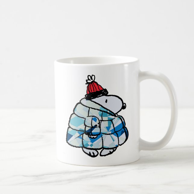 Snoopy Winter Gem Puffer Jacket Coffee Mug (Right)