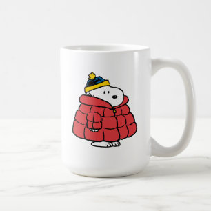 Snoopy Winter in Puffer Coat Coffee Mug