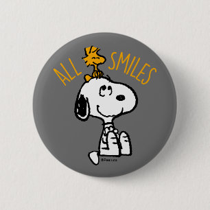 Snoopy & Woodstock - All Smiles 6 Cm Round Badge