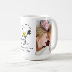 Snoopy & Woodstock   Best Grandpa - Photo Coffee Mug
