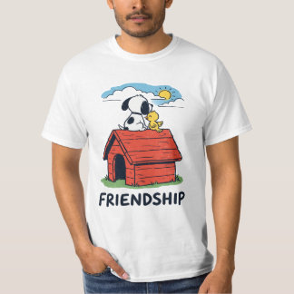 Snoopy & Woodstock Besties Red Doghouse T-Shirt