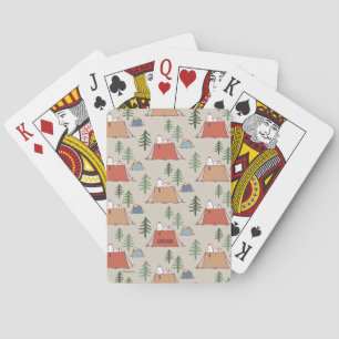 Snoopy & Woodstock Camping Pattern Playing Cards