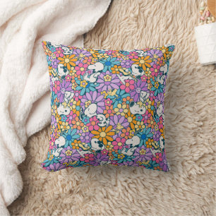 Snoopy & Woodstock Flower Pattern Cushion