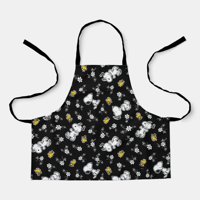 Snoopy & Woodstock Fun & Flowers Apron (Front)