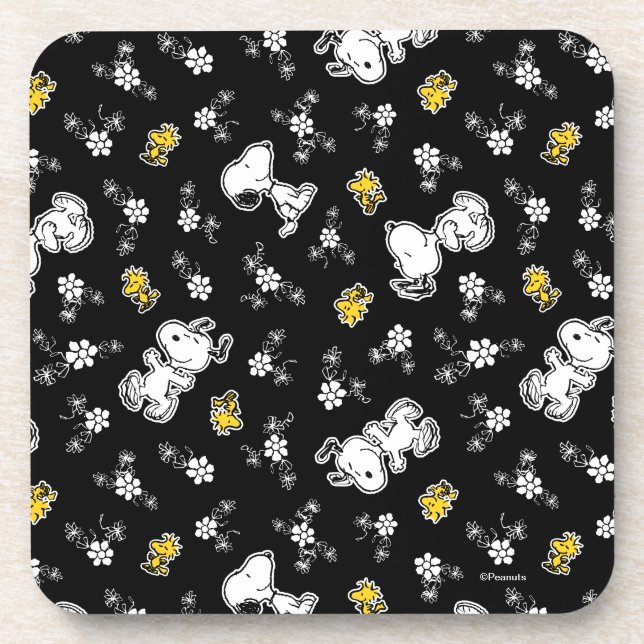 Snoopy & Woodstock Fun & Flowers Coaster (Front)