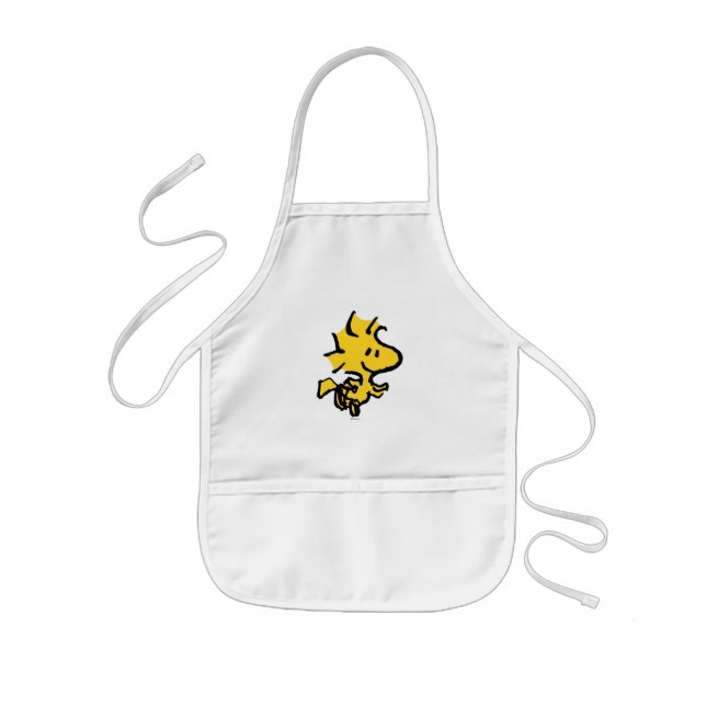 Snoopy & Woodstock Fun & Flowers Kids Apron (Front)