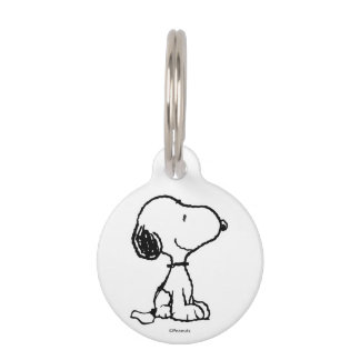 Snoopy & Woodstock Fun & Flowers Pet Tag