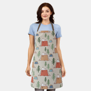 Snoopy & Woodstock Go Camping Pattern Apron