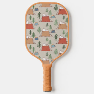 Snoopy & Woodstock Go Camping Pattern Pickleball Paddle