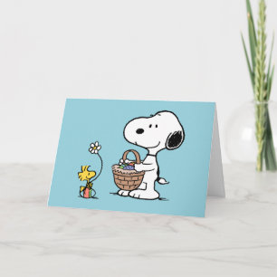 Snoopy & Woodstock   Happy Easter Holiday Card