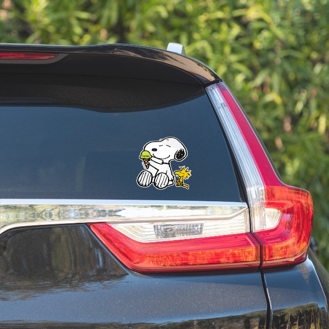 Snoopy & Woodstock Ice Cream Cones (Car Side)