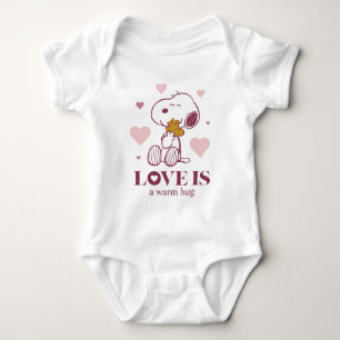 Snoopy & Woodstock - Love is Snuggles & Cuddles Baby Bodysuit