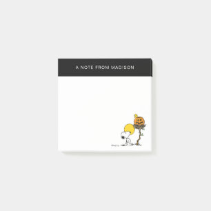 Snoopy & Woodstock Nest With Jack O' Lantern Post-it Notes