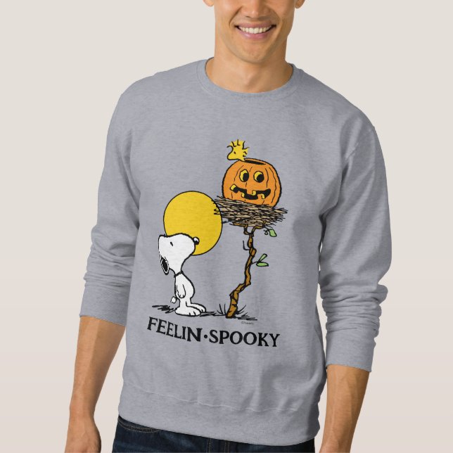 Snoopy & Woodstock Nest With Jack O' Lantern Sweatshirt (Front)