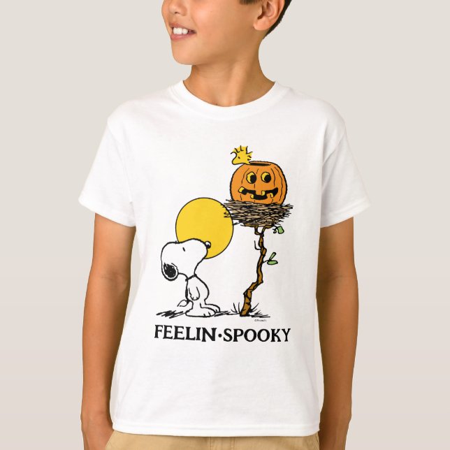 Snoopy & Woodstock Nest With Jack O' Lantern T-Shirt (Front)