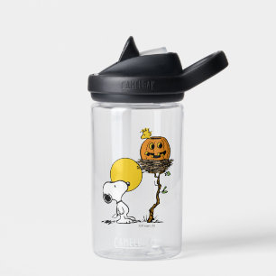 Snoopy & Woodstock Nest With Jack O' Lantern Water Bottle