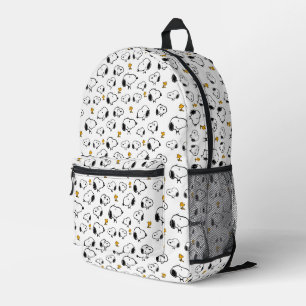 Snoopy & Woodstock Pattern Printed Backpack