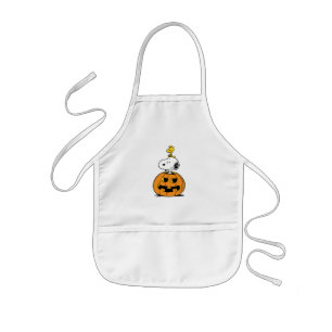 Snoopy & Woodstock Pumpkin Kids Apron