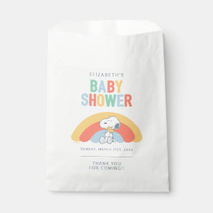 Snoopy & Woodstock Rainbow Baby Shower Favour Bag