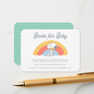 Snoopy & Woodstock Rainbow Books for Baby Enclosure Card