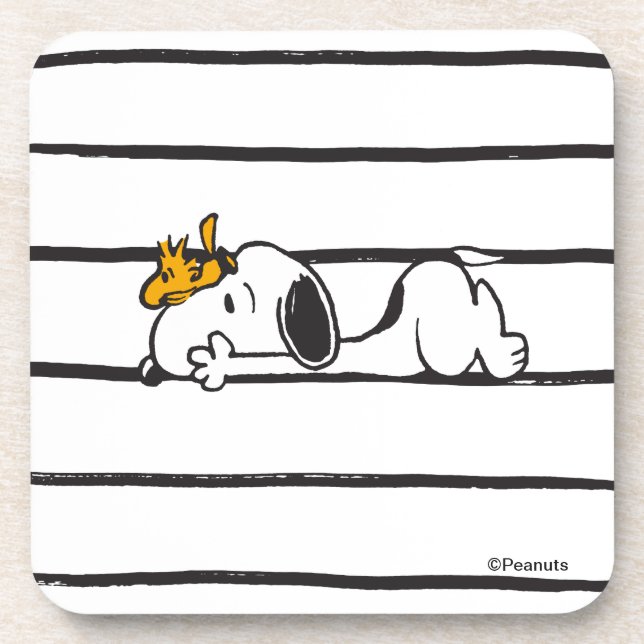 Snoopy & Woodstock | Smile Giggle Laugh Coaster (Front)