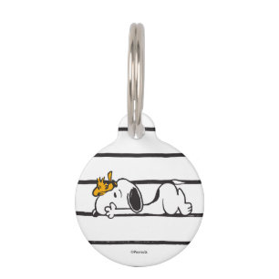 Snoopy & Woodstock Smile Giggle Laugh Pet Tag